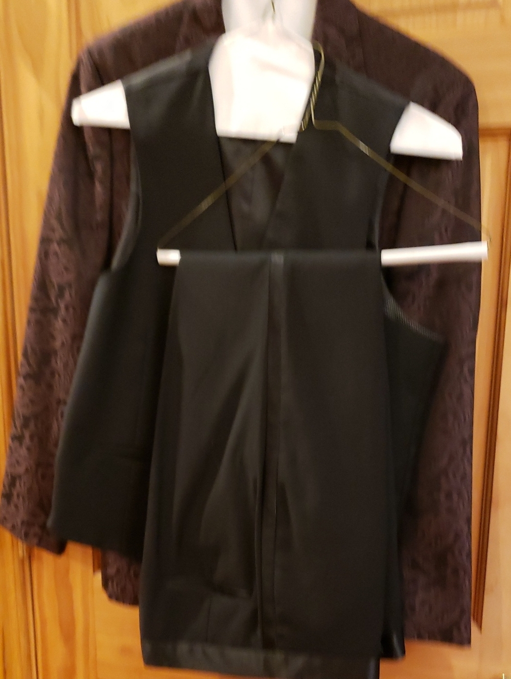 Classic Men's Black Vest and Skirt Set